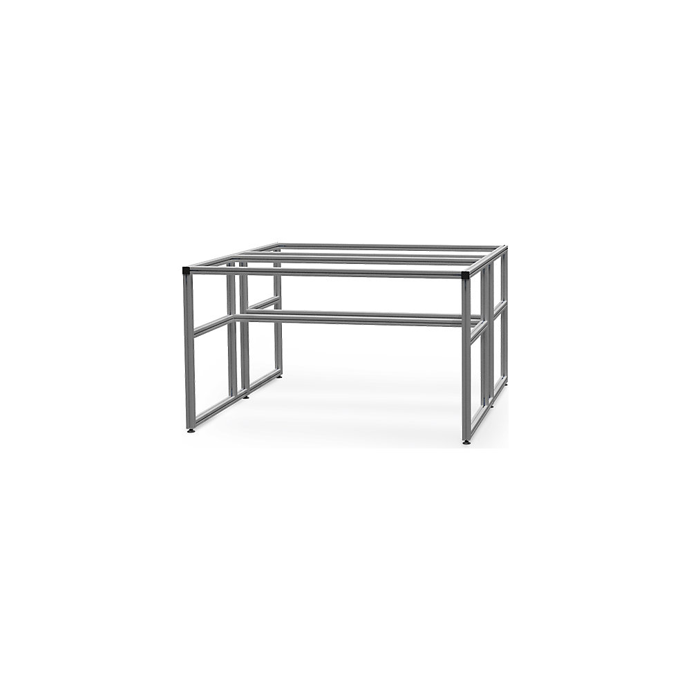 workalu Hirth Aluminium Workbench Double-Sided Base Frame Aluminum 1000x850mm 2