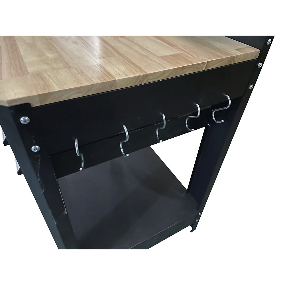 Kaiserkerk Workbench with Pegboard Black 1140mm 2