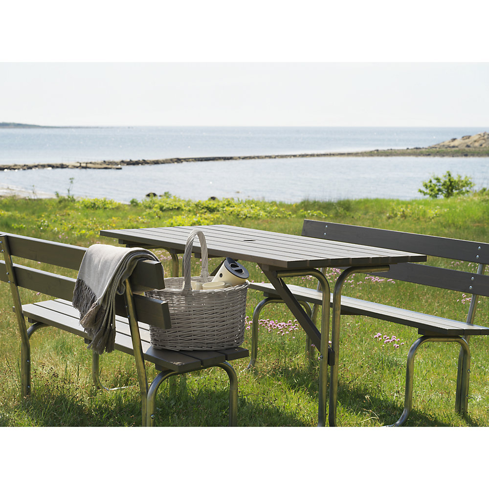 Kaiserkraft Group Bench Table Set Grey 2