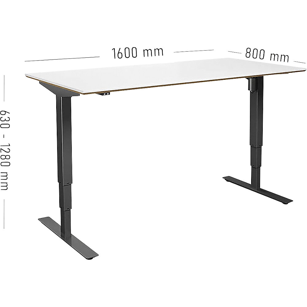 Kaiserkraft Atlanta Trend Desk White/Black 1600x800 2