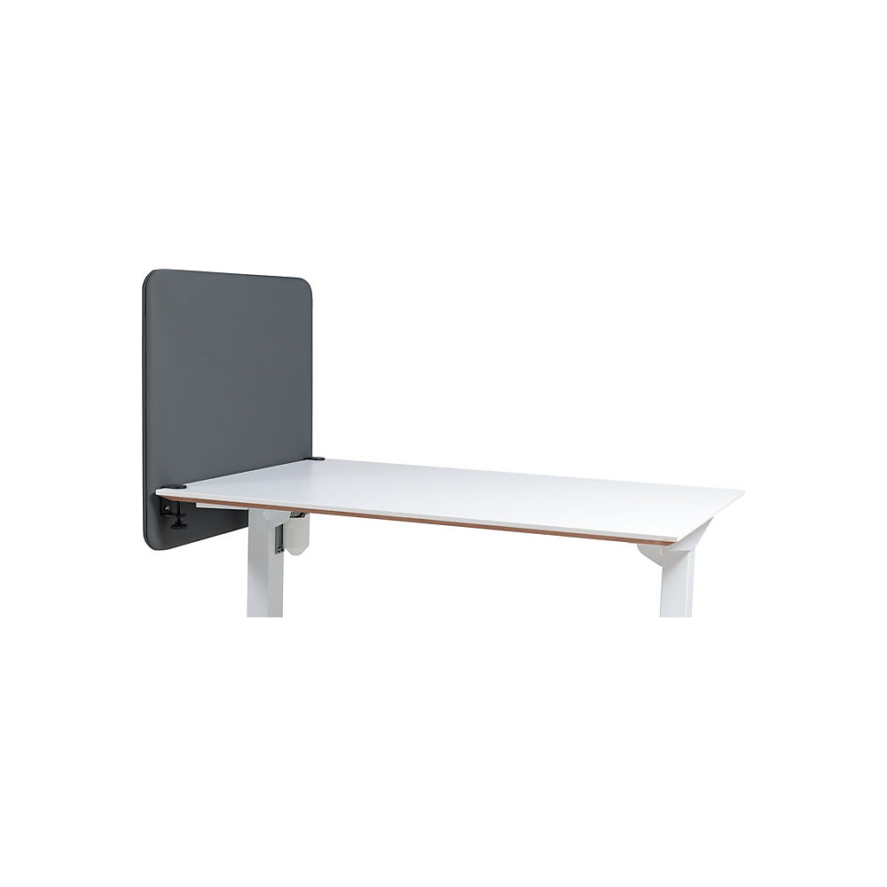 Akoestische bureauscheidingswand Softline Event, naar beneden hangend, hoogte 650 mm, textiel, breedte 600 mm, grijs