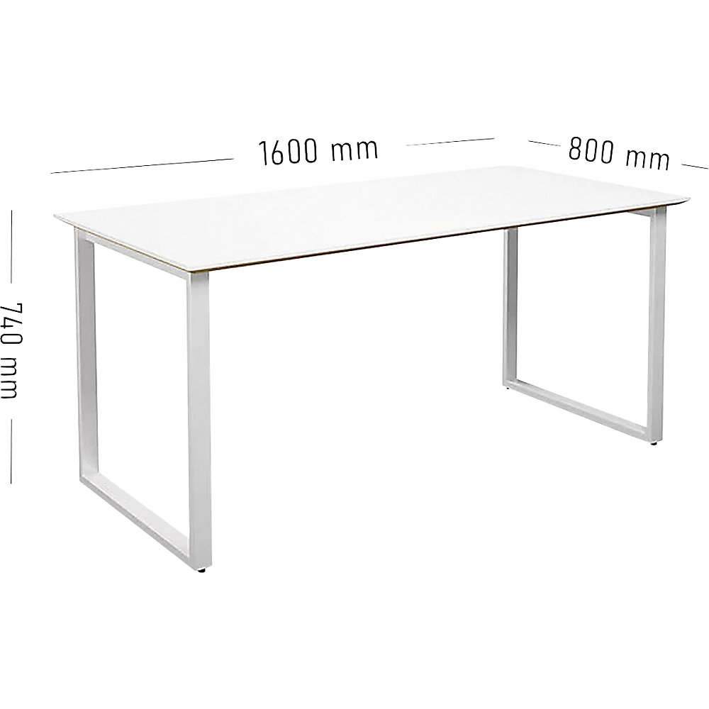 Kaiserkraft DUO-O Trend Multipurpose Table White 1600x800 2