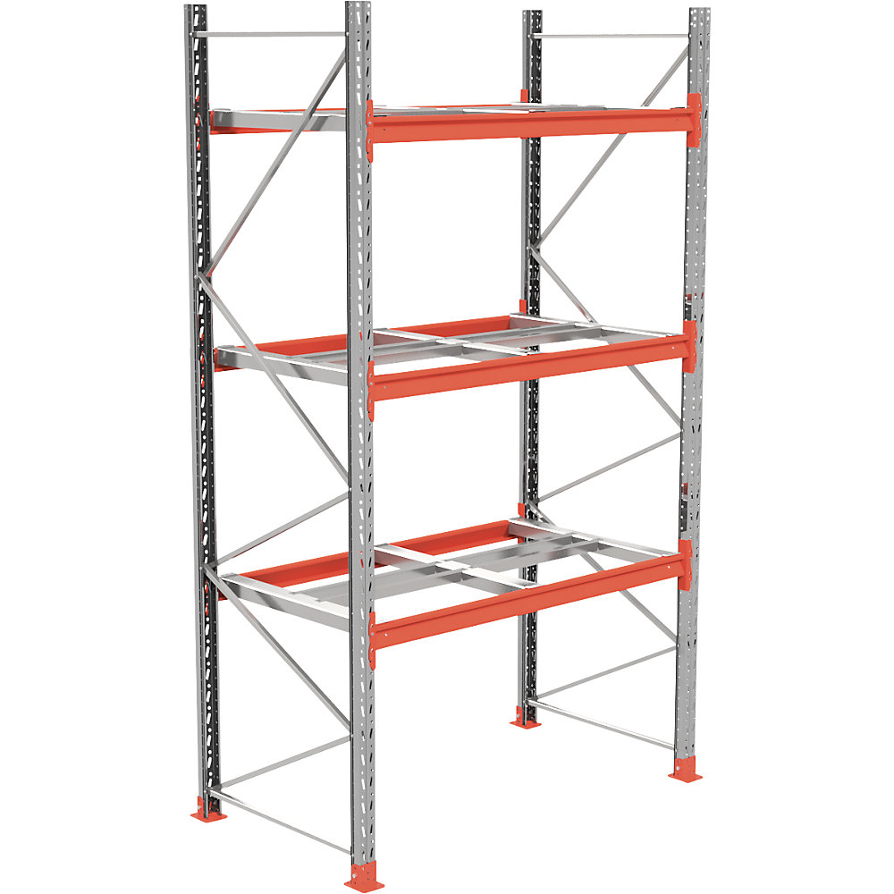 Kaiserkraft Space Half Pallet Insert Orange 1850 mm 2