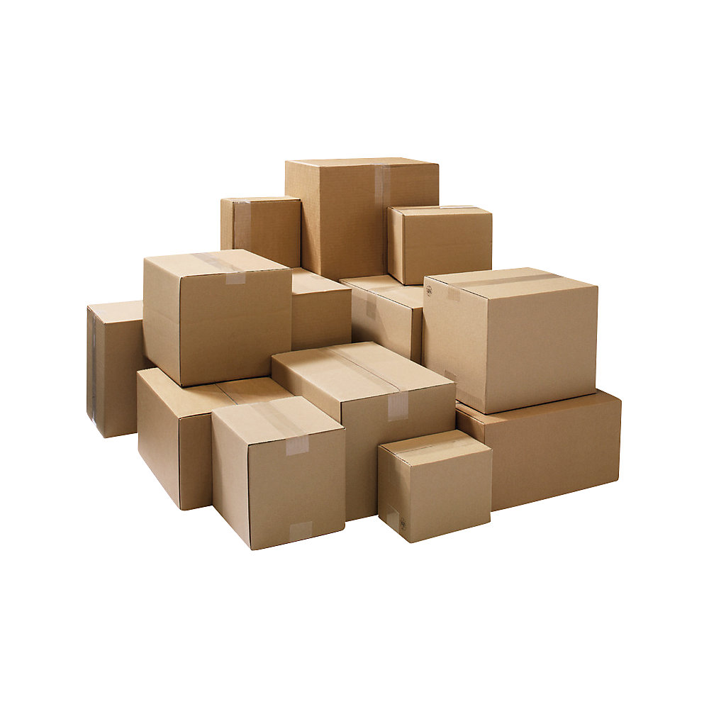 Wellpapp-Faltkarton, Länge 300 bis 349 mm, LxBxH 325 x 230 x 160 mm, 1-wellig, ab 150 Stk ratioform terra 2