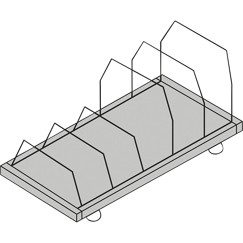 Image of Carrello per imballi, mobile - kaiserkraft043