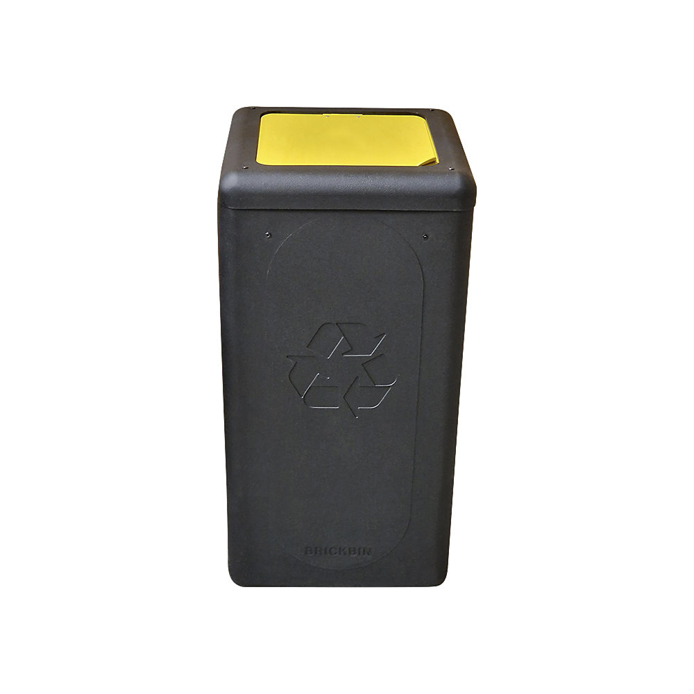 Kaiserkraft BrickBin Waste Bin Black/Yellow 65L 2