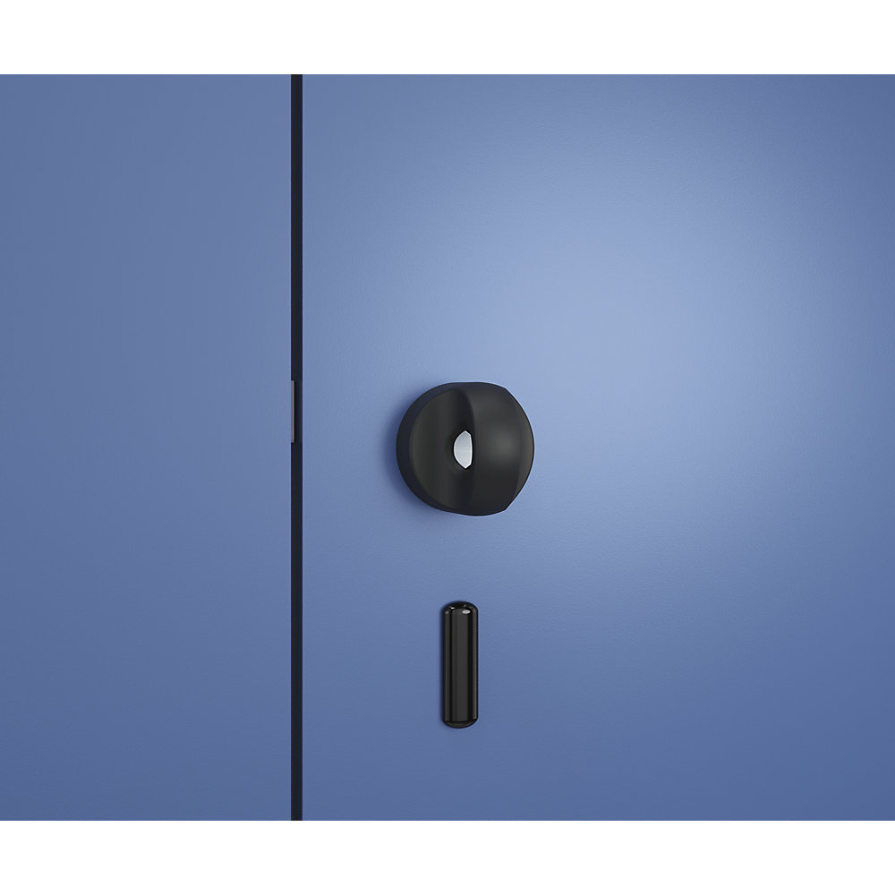 C+P Classic PLUS Cleaning Supplies Locker Light Gray / Gentian Blue 600mm 2