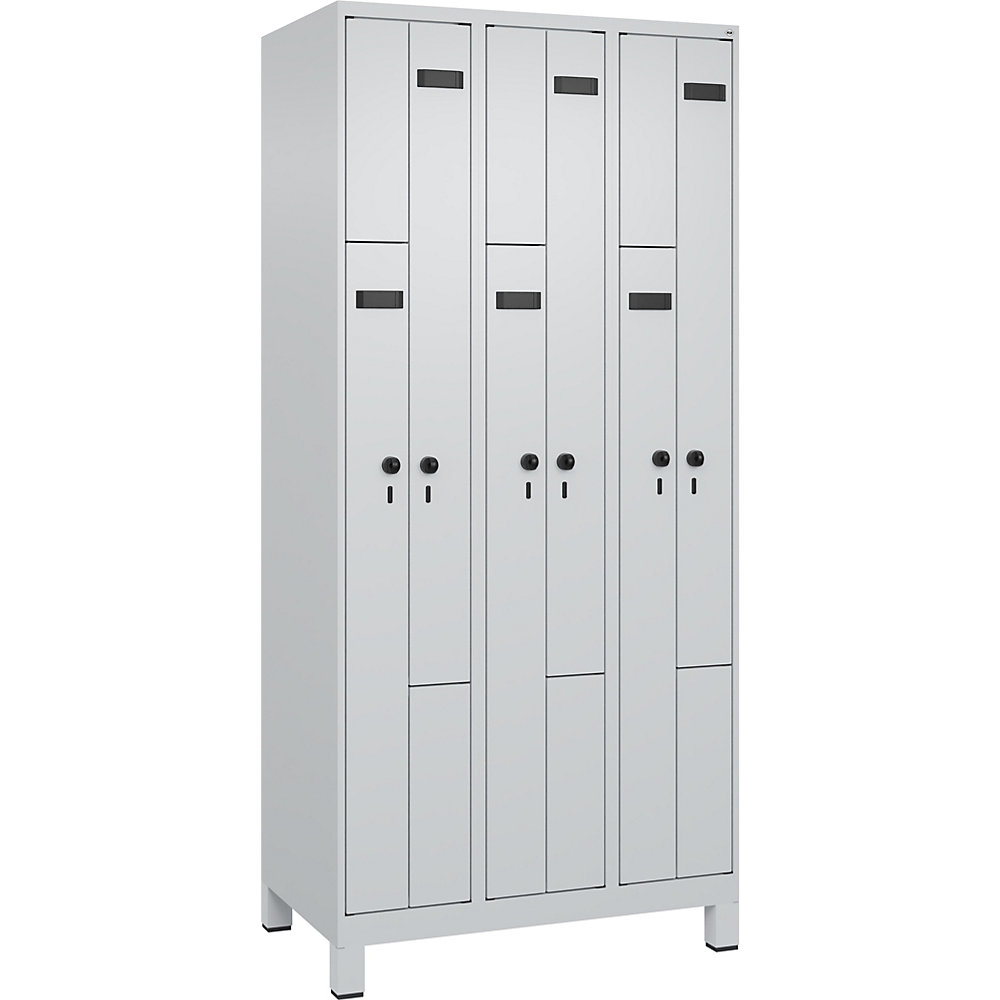 Kaiserkraft Z-Spind Evolo PLUS Locker Light Gray 90x195x50 cm 2
