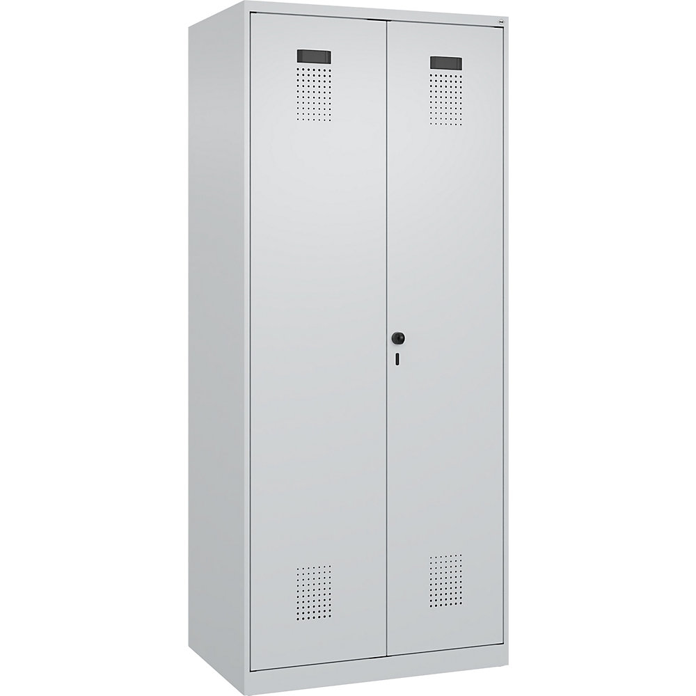 Kaiserkraft Evolo PLUS Cleaning Cabinet Light Gray 800x500x1850mm 2