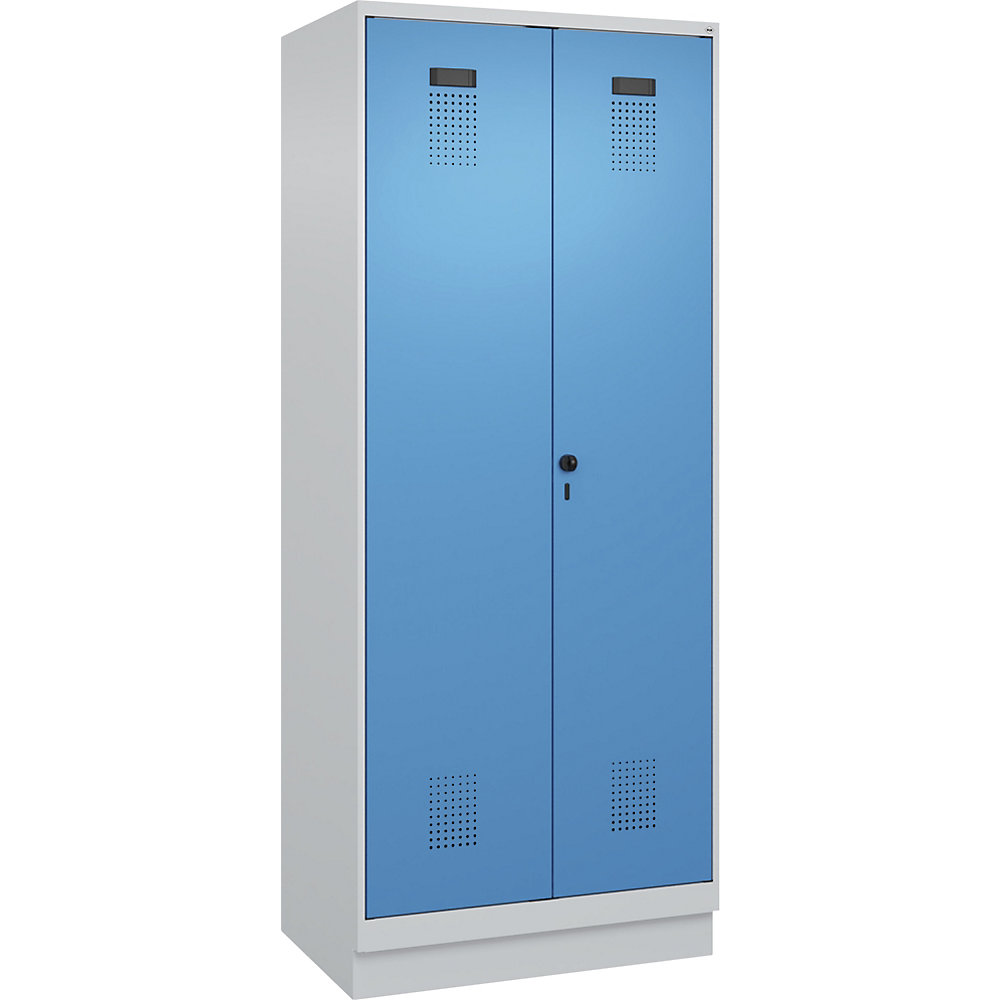 Kaiserkraft Evolo PLUS Cleaning Locker Light Gray/Light Blue 80x50x195 cm 2