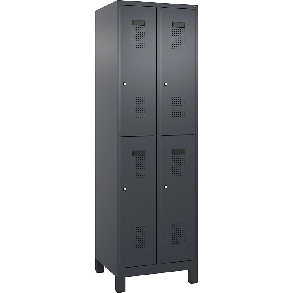 Evolo PLUS Double-Tier Locker 2 Compartments Grey 60x50x195cm 2