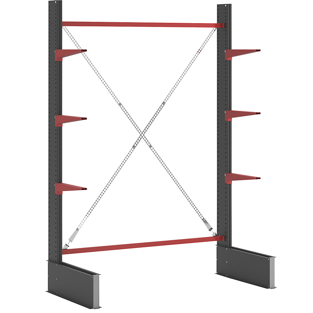 Photos - Inventory Storage & Arrangement single sided, single sided, HxW 3000 x 2000 mm, cantilever arm 600 mm, standard shelf unit