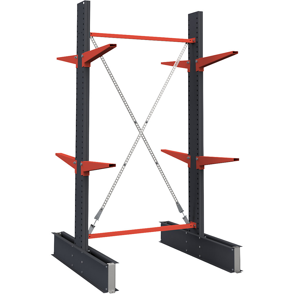 Photos - Display Cabinet / Bookcase double sided, double sided, HxW 2500 x 1500 mm, cantilever arm 600 mm, standard shelf unit