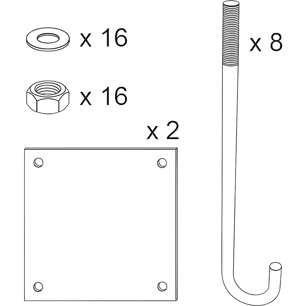 Image of Set di montaggio per limitatore di altezza - kaiserkraft043