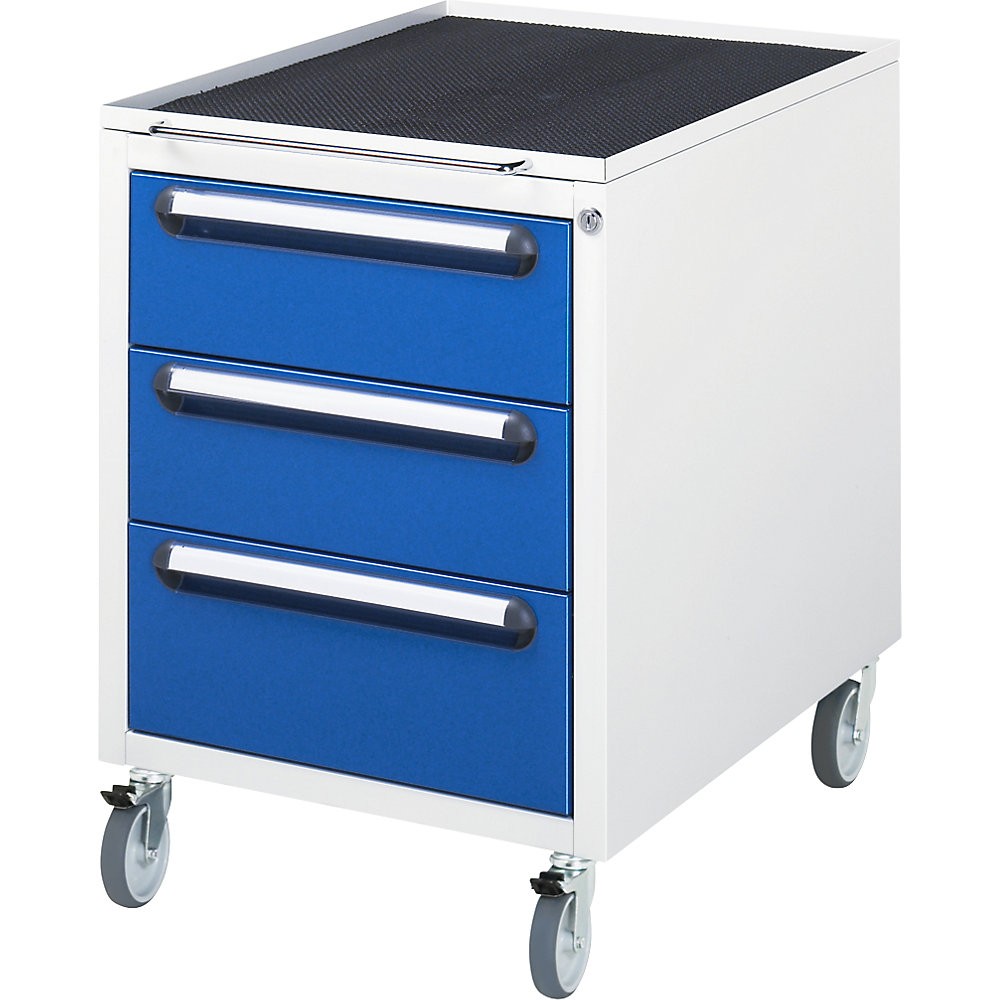 Kaiserkraft Workbench with Drawer Cabinet Light Gray 2