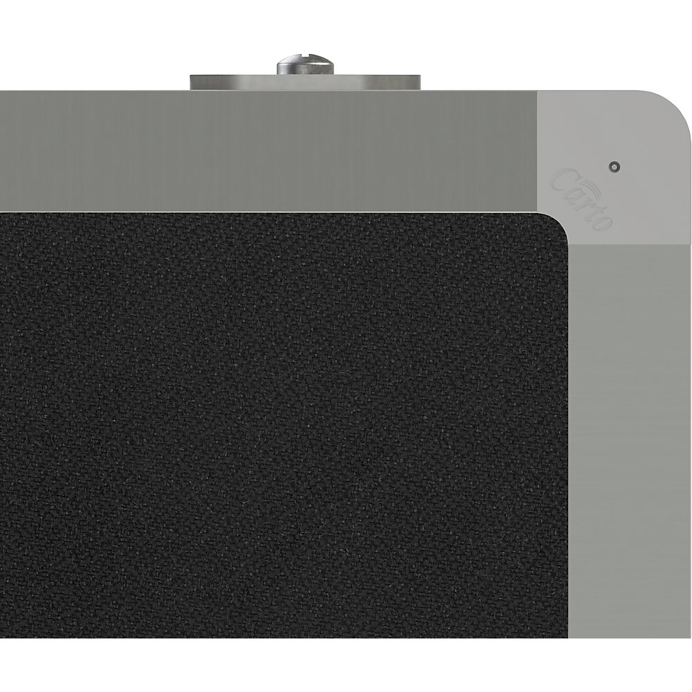 Präsentationswand, faltbar und mobil, HxBxT 1905 x 3040 x 500 mm, schwarz eurokraft basic 2