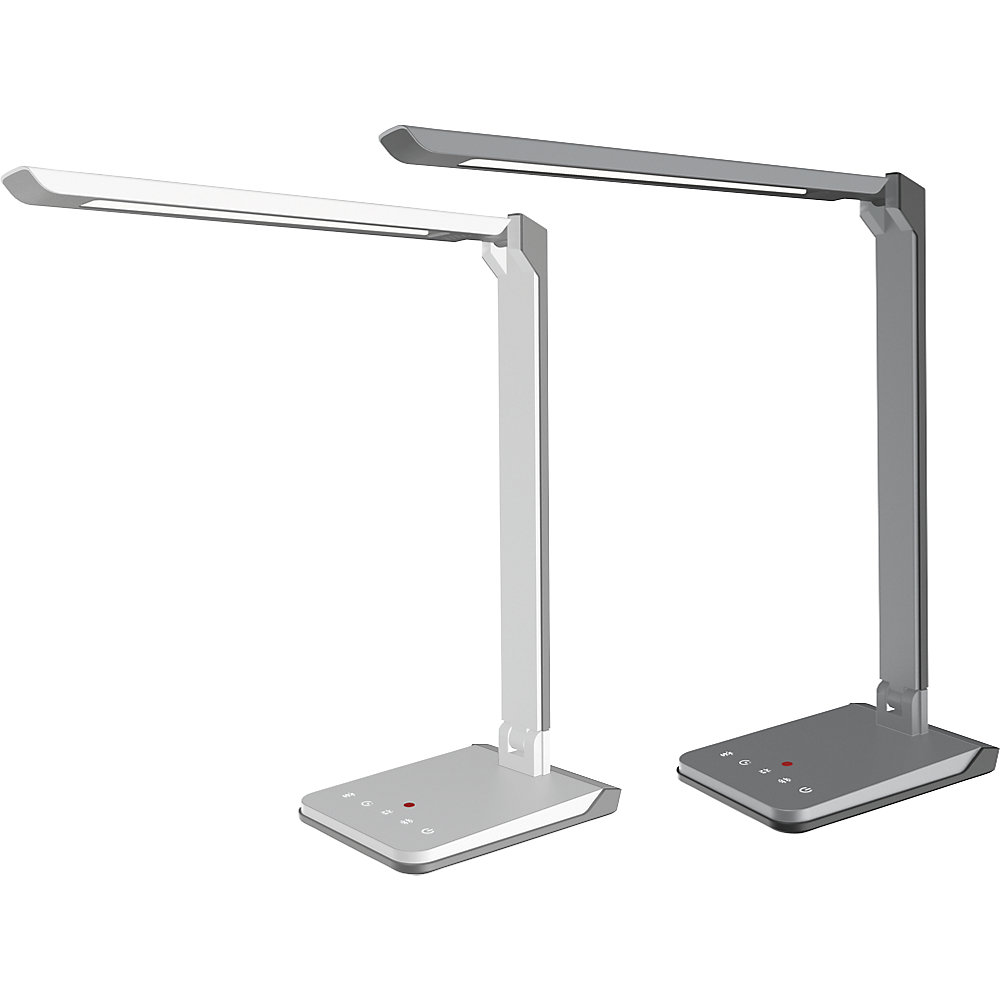 LED-Tischleuchte Lumina, dimmbar, grau, 550 lm Hansa 2