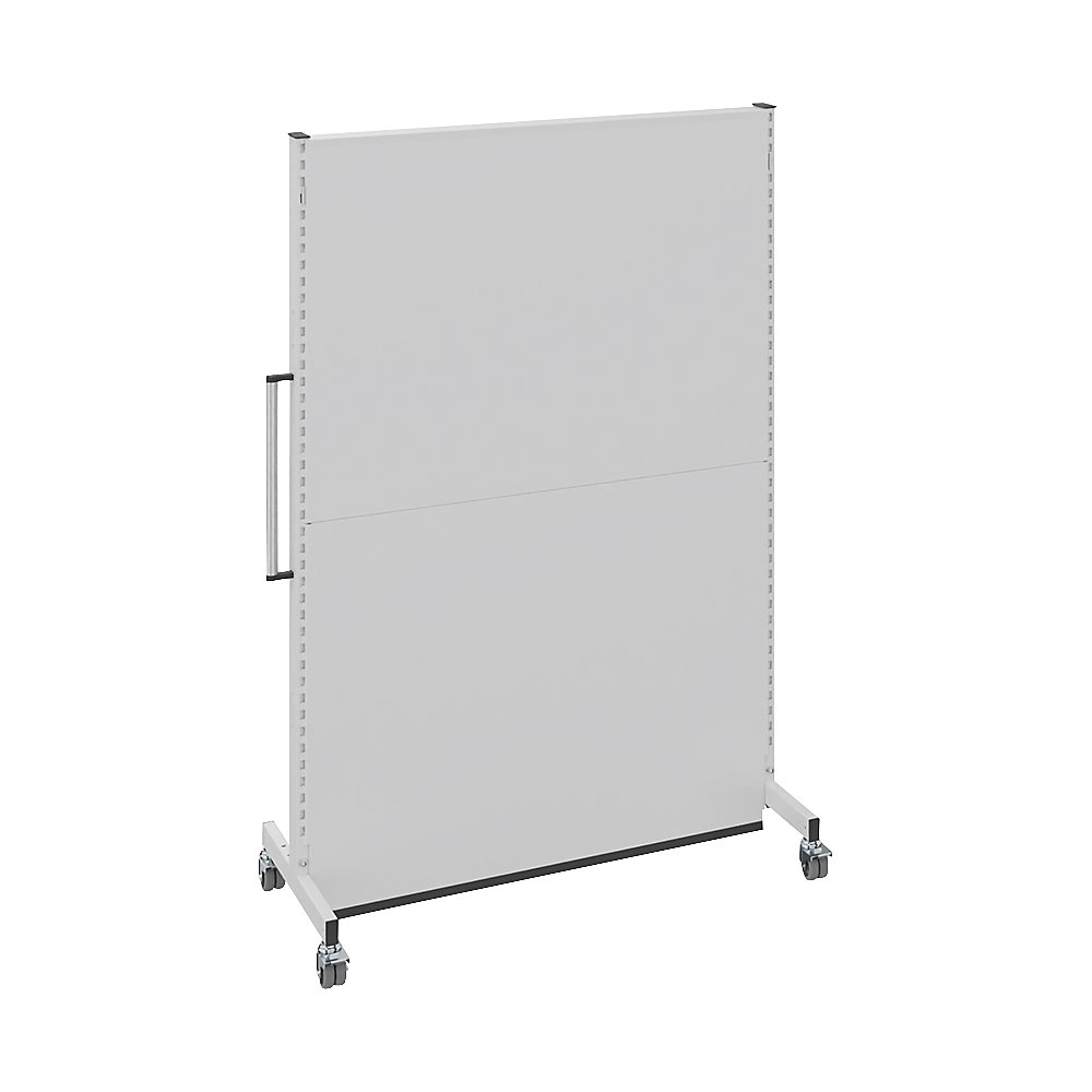 Mobiele akoestische wand, voor industrie en kantoor, l x b x h = 1250 x 740 x 2021 mm