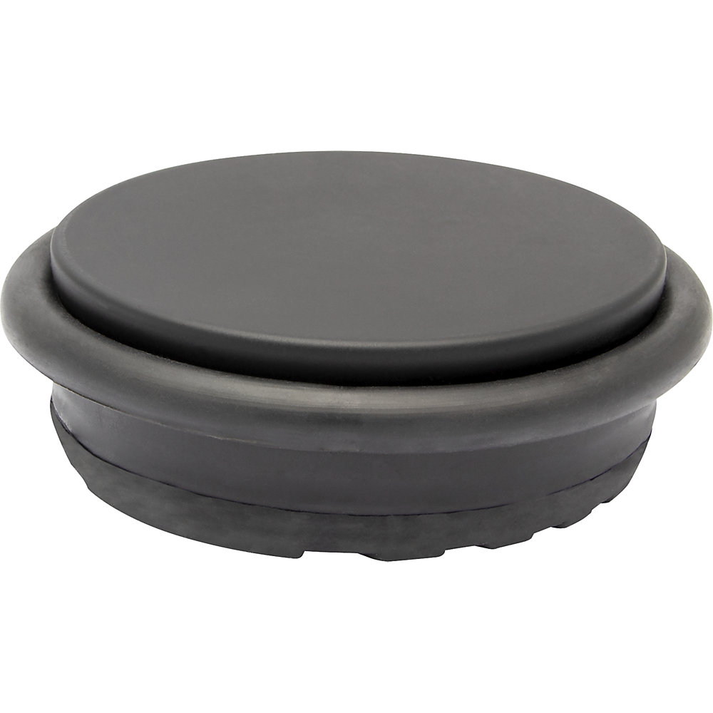 Wagner Vloerdeurstopper BIG DISK, Ø 96 mm, VE = 2 stuks, hoogte 30 mm, zwart