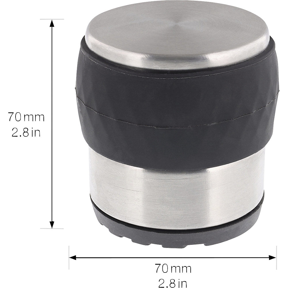 Wagner EH521 Floor Door Stop Silver/Black 2