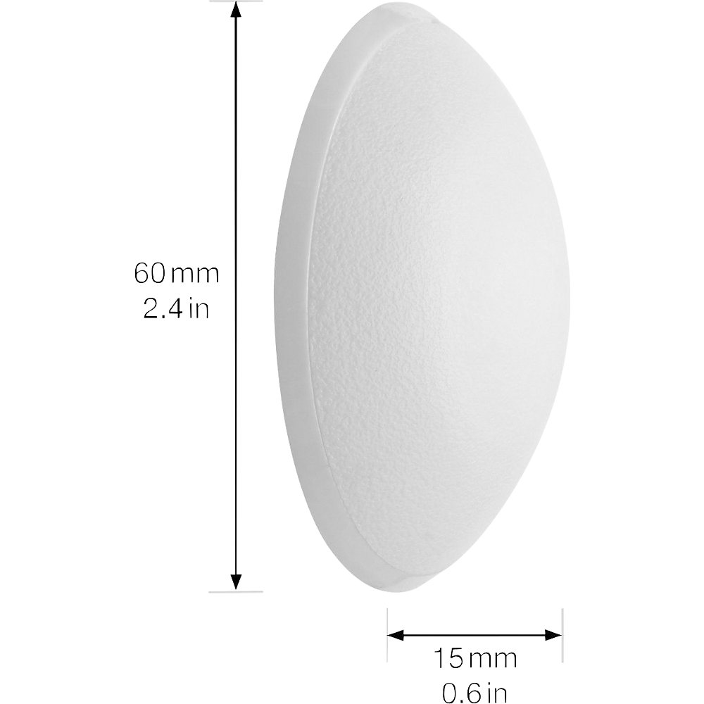 Wandpuffer, Beutel / Karte, Ø 60 mm, 5 Stk, Höhe 15 mm, weiß Wagner 2