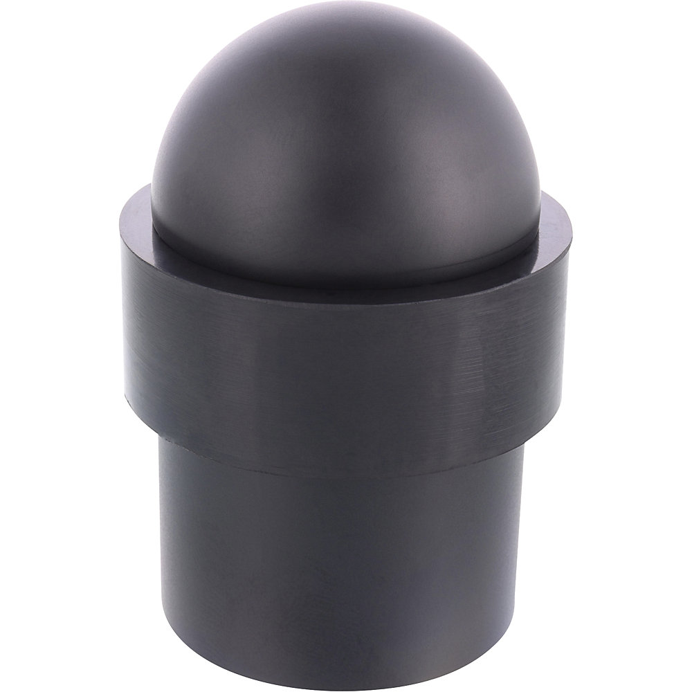 Wagner Vloerdeurstopper, Ø 35 mm, VE = 2 stuks, hoogte 50 mm, zilver/zwart