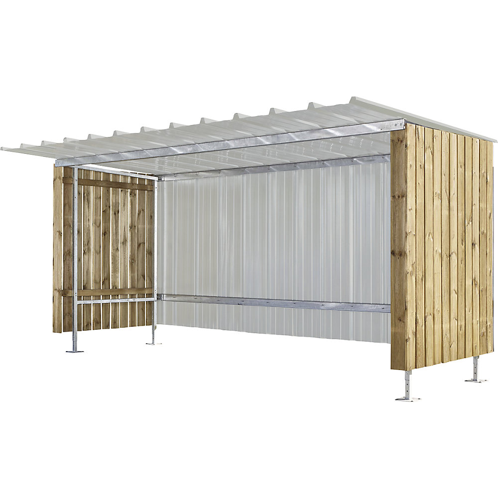 Mottez NadstrešEk, VxŠ 2150 X 3990 Mm, Kovinski Videz, Osnovna Enota Za Kolesa / Motorna Kolesa-image