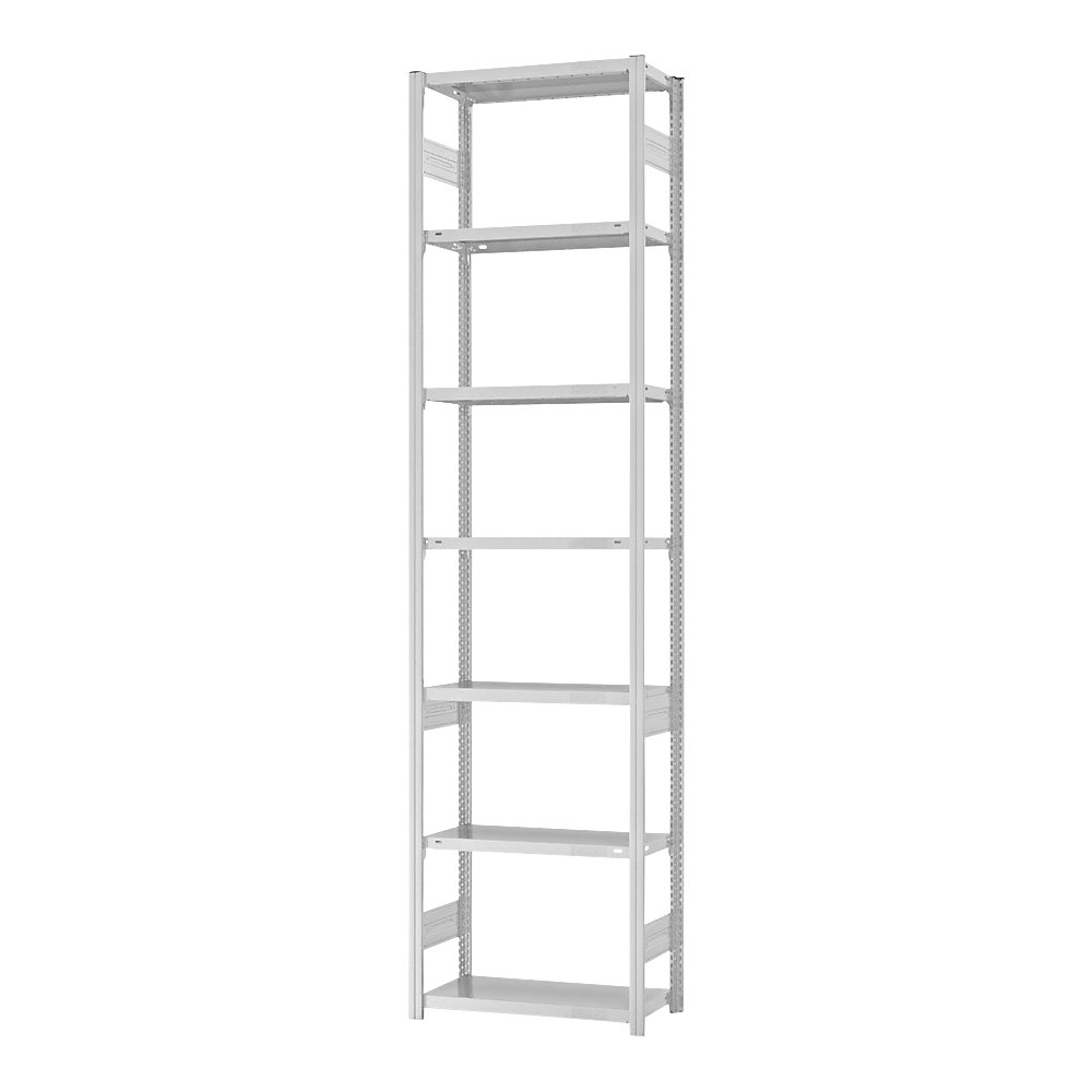 Eurokraft Pro Boltless Shelving Unit Light Grey 300 cm