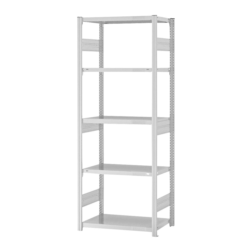 eurokraft pro Estantería ensamblable de almacén, RAL 7035, construcción pesada, altura de estantería 2000 mm, carga por balda 2100 kg, profundidad de balda 400 mm, estantería básica