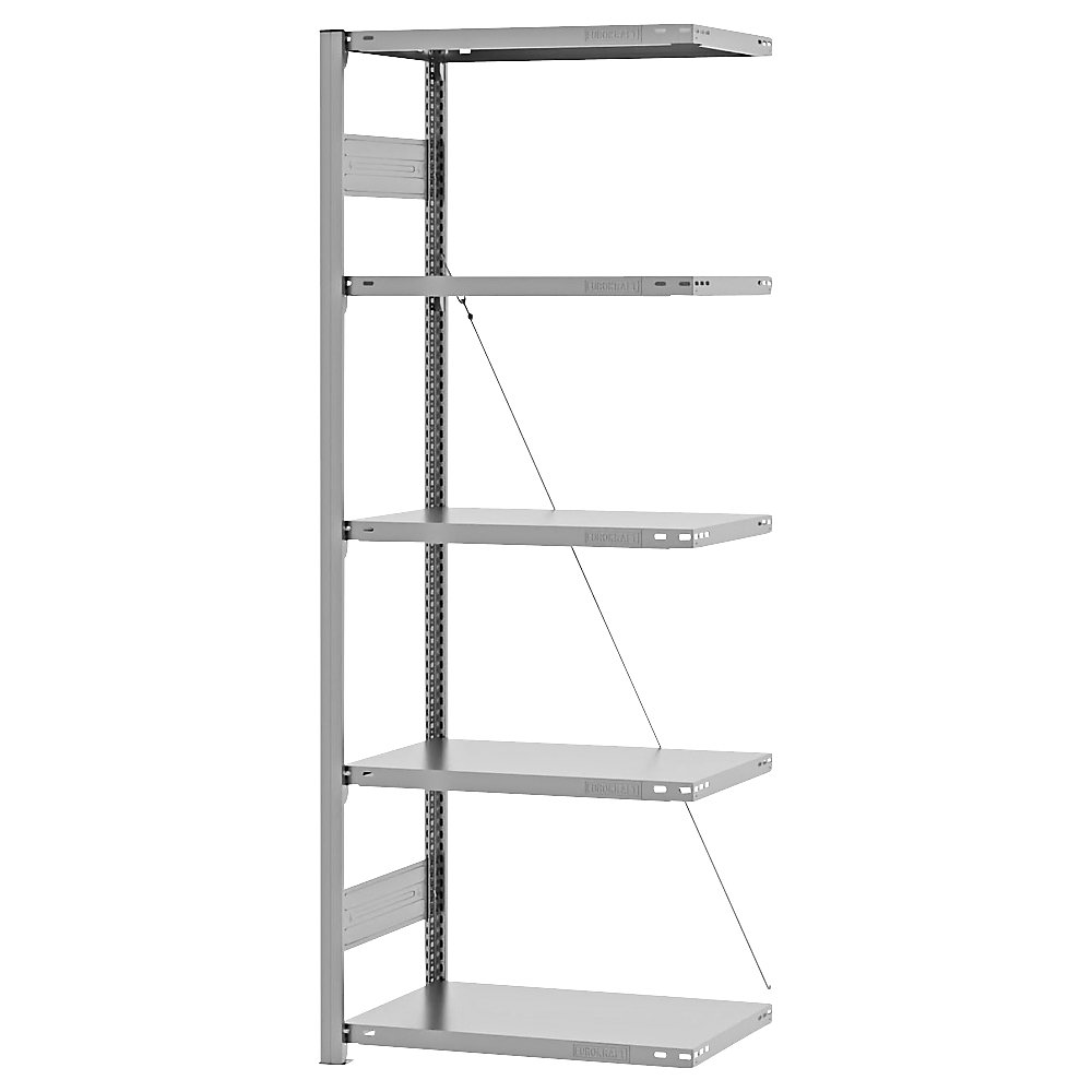 eurokraft pro Medium Duty Boltless Shelving Unit Galvanized Add-On