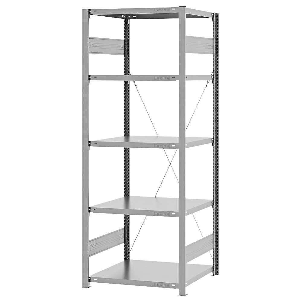 eurokraft pro Boltless Shelving Unit Galvanized 2000x750x600mm 2