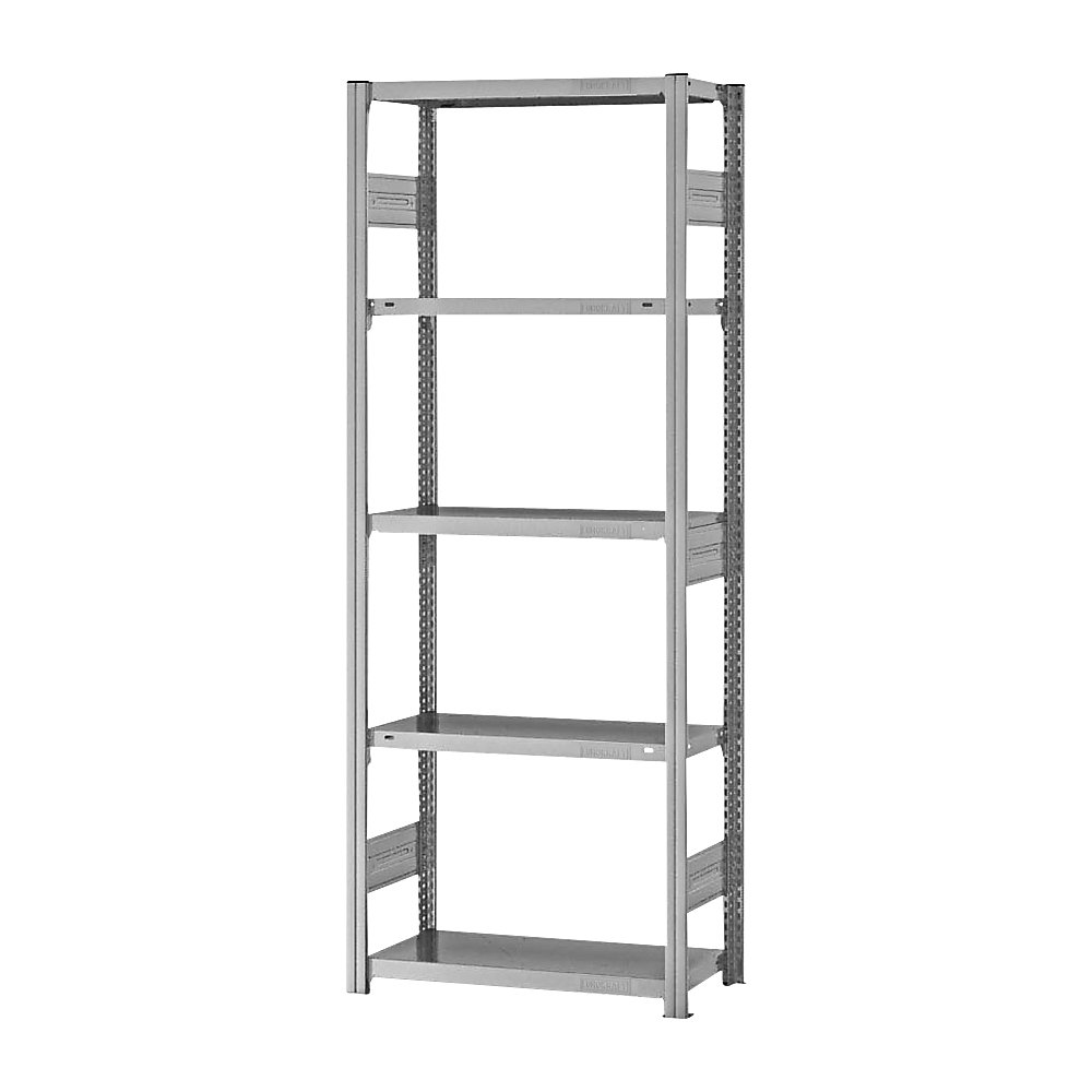 eurokraft pro Estantería ensamblable de almacén, galvanizada, construcción pesada, altura de estantería 2000 mm, carga por balda 2100 kg, profundidad de balda 300 mm, estantería básica
