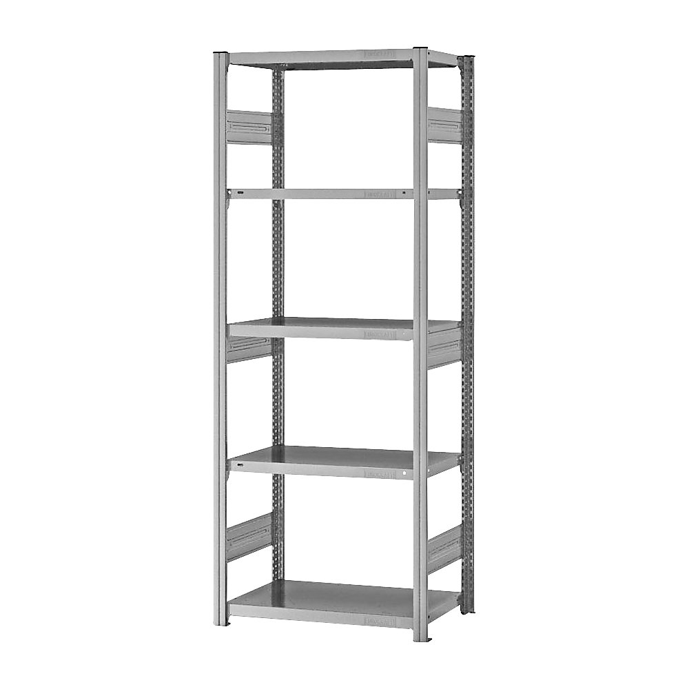 eurokraft pro Estantería ensamblable de almacén, galvanizada, construcción pesada, altura de estantería 2000 mm, carga por balda 2100 kg, profundidad de balda 400 mm, estantería básica