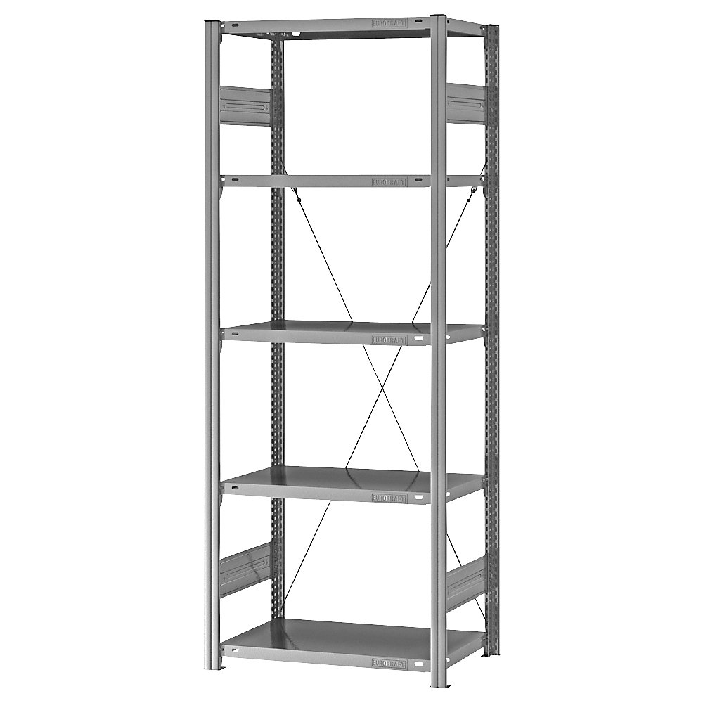 eurokraft pro Boltless Shelving Rack Galvanized 2000x750x400 mm