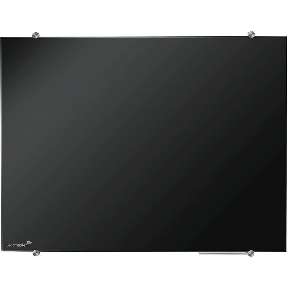 Legamaster Panel de cristal, vidrio de seguridad, A x H 1500 x 1000 mm, negro