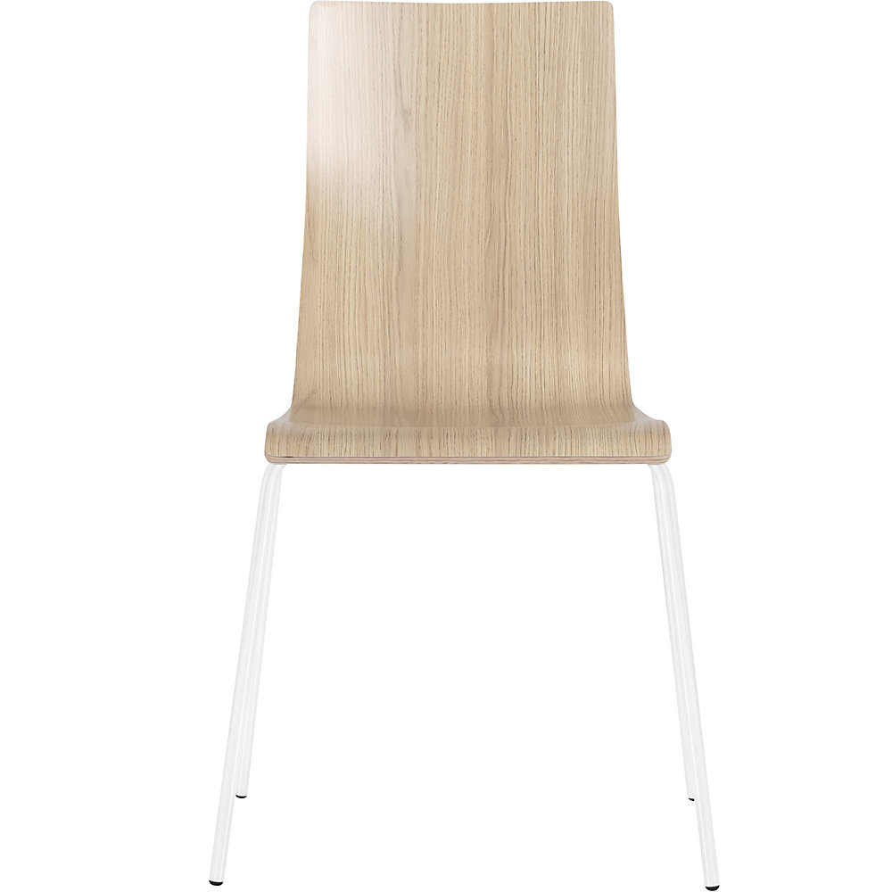 Kaiserkraft Alma Shell Chair Oak/White 2