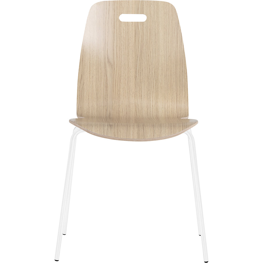 Kaiserkraft Alina Shell Chair Oak/White 2