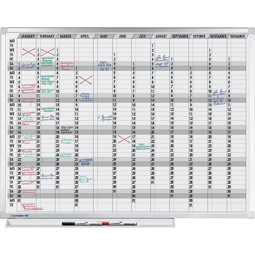 Image of Lavagna per planning annuale Professional Legamaster043