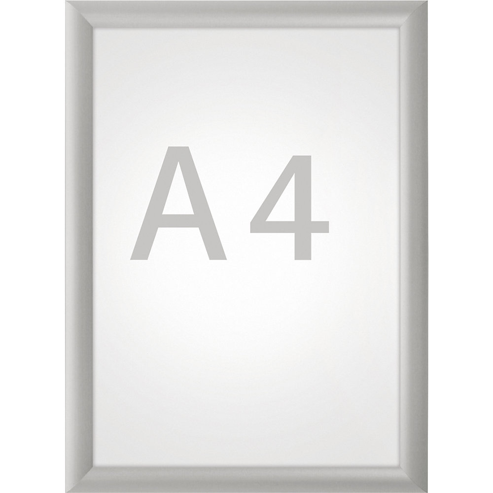 Klapprahmen MAULstandard, silber, für DIN A4 MAUL