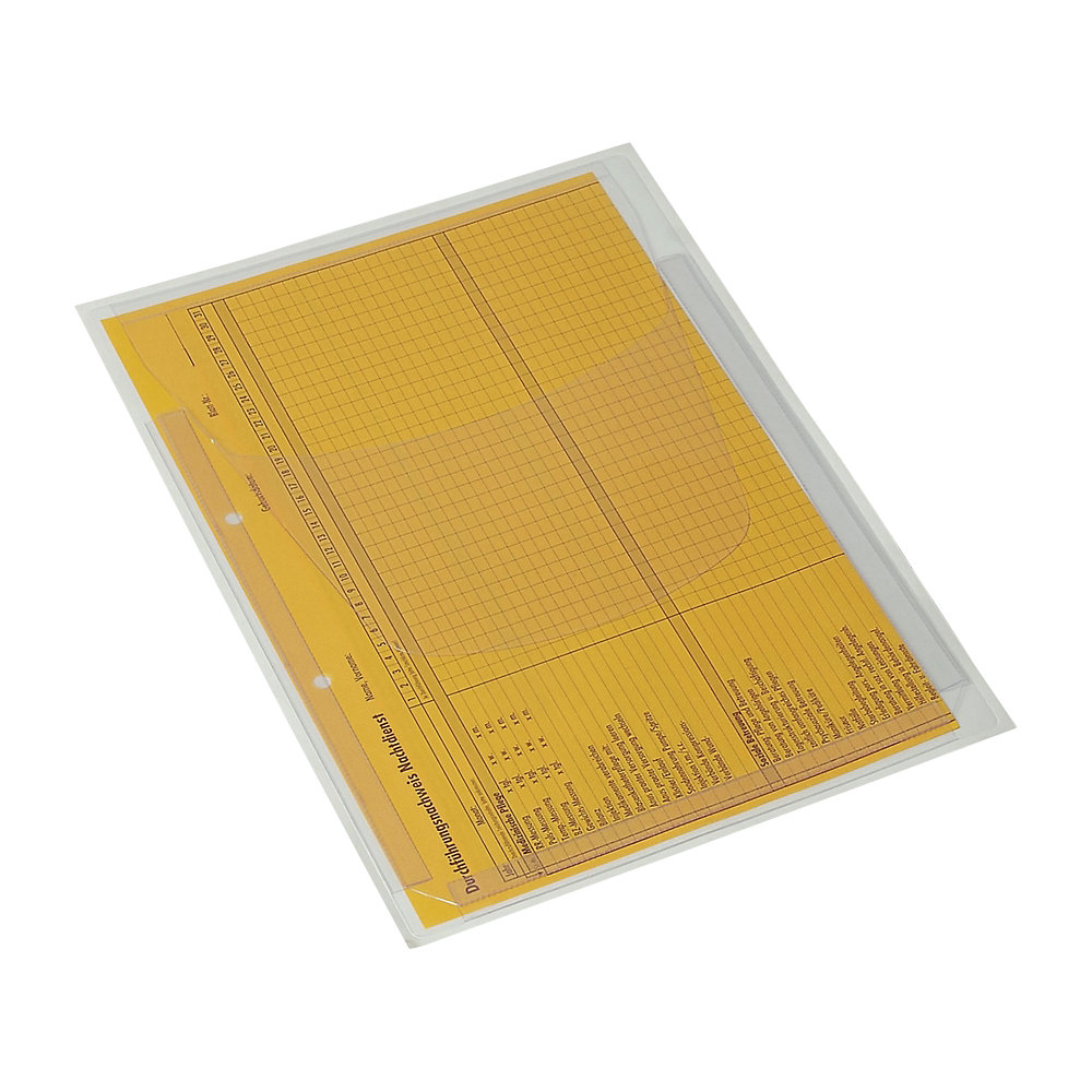 kaiserkraft Sichttasche, selbstklebend, Format DIN A4, VE 10 Stk, ab 2 VE, transparent