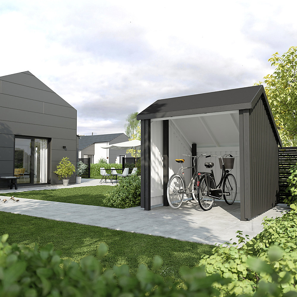 PLUS Open Bicycle Shed Natural 2