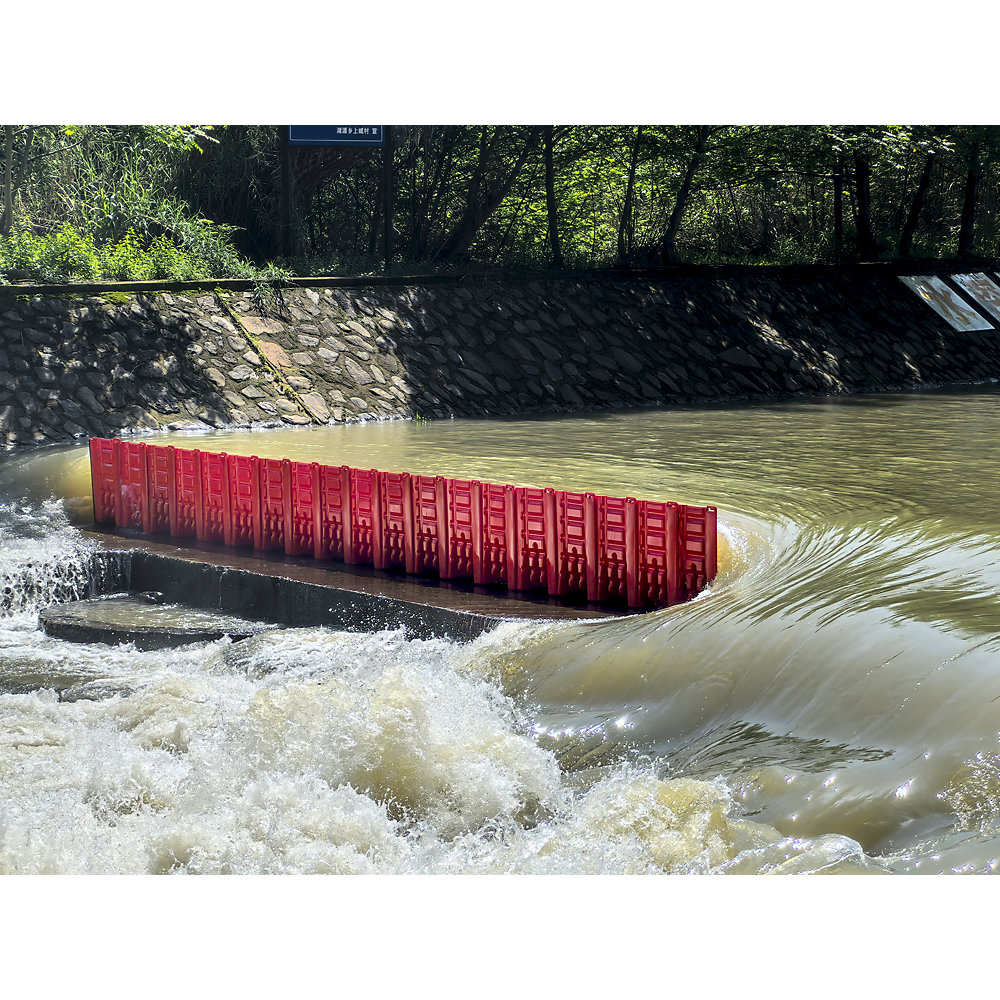kaiserkraft Hochwasserbarriere, Kunststoff, LxBxH 705 x 680 x 528 mm, gerades Stück 2