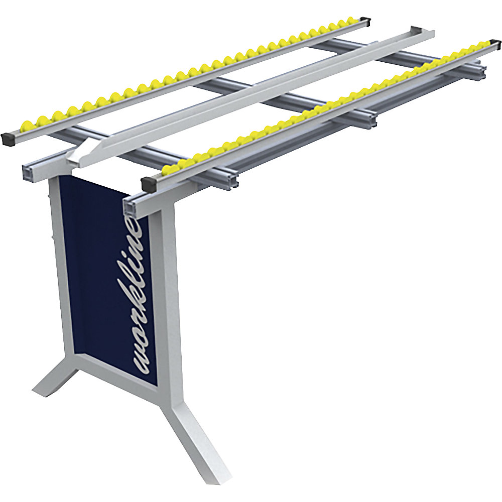 Tavolo da lavoro aggiuntivo con rulliera workline bedrunka hirth