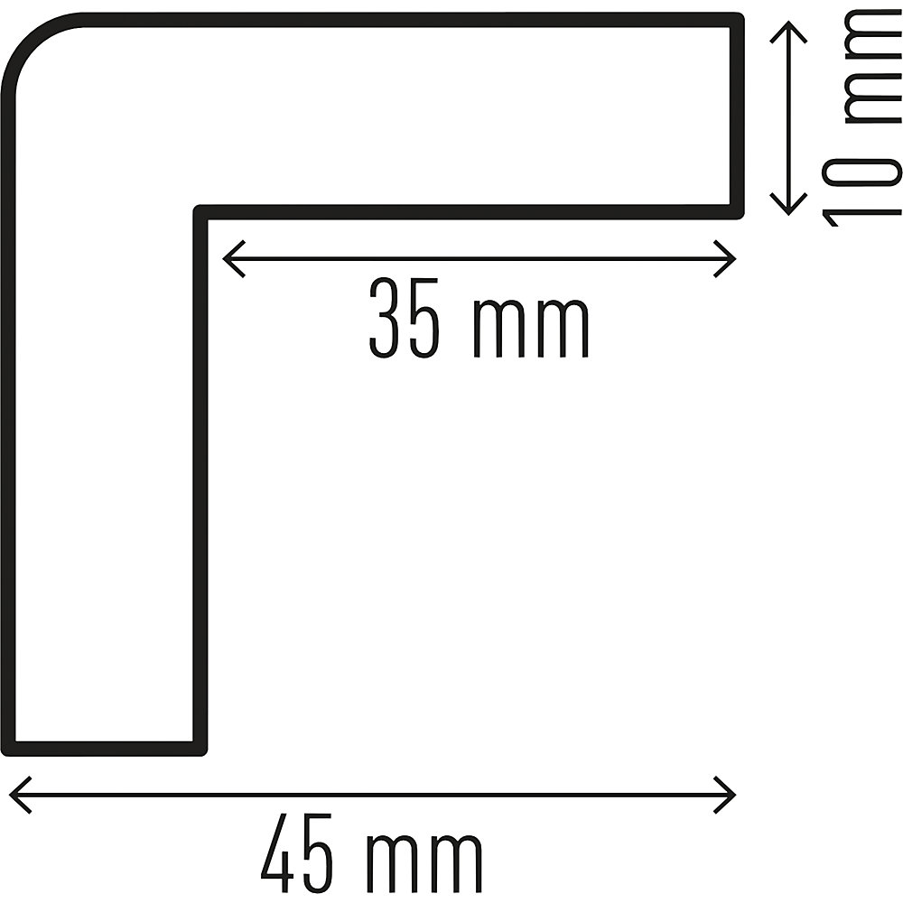 Durable 1112130 Eckschutzprofil C35 magnetisch 2