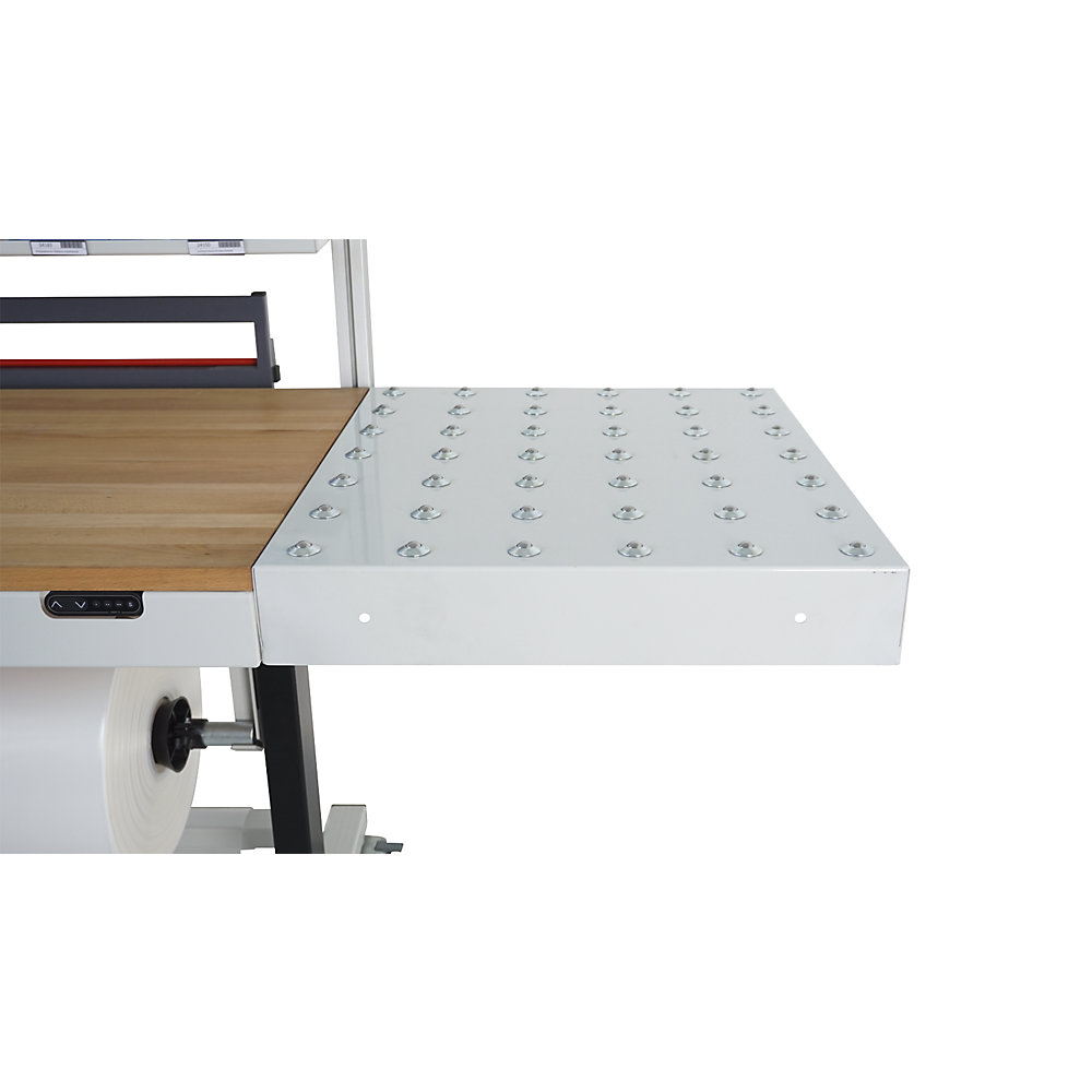 Kugelrollenmodul, für elektr. höhenverstellbaren Arbeitstisch, lichtgrau RAL 7035 eurokraft pro 2