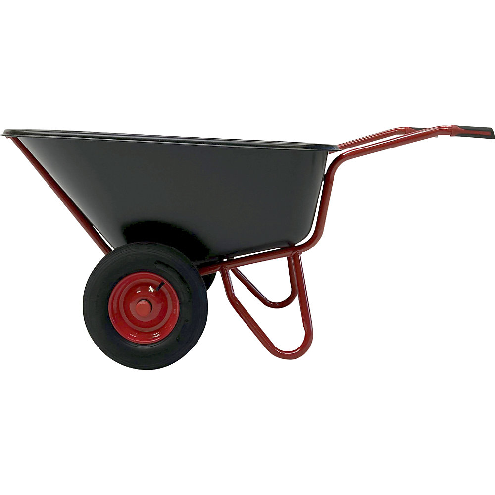 Compacte kruiwagen met 2-wielig onderstel, luchtband, 250 liter, l x b 1560 x 890 mm