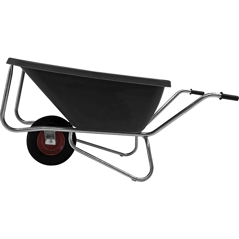 Compacte kruiwagen BIG BEN, 180 l, éénwielig, zwart, 1-wielig