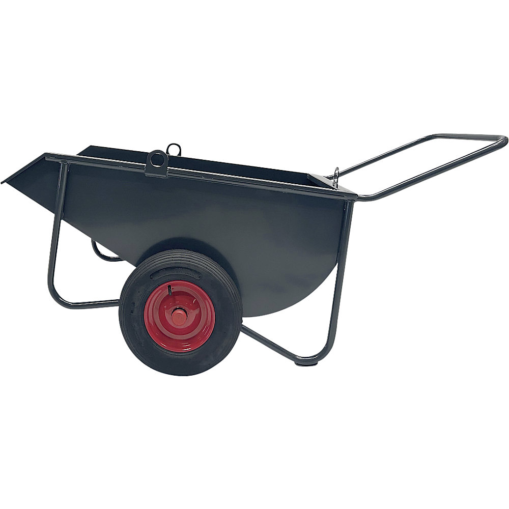 Viersledekipper, inhoud 250 l, 500 kg draagvermogen, l x h 1500 x 600 mm, luchtband