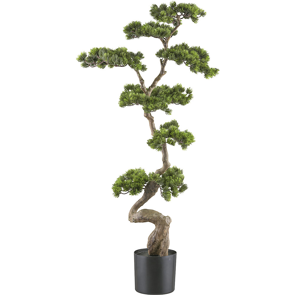 Kunstmatige plant bonsai grenenhout, kunststofpot, hoogte 1250 mm