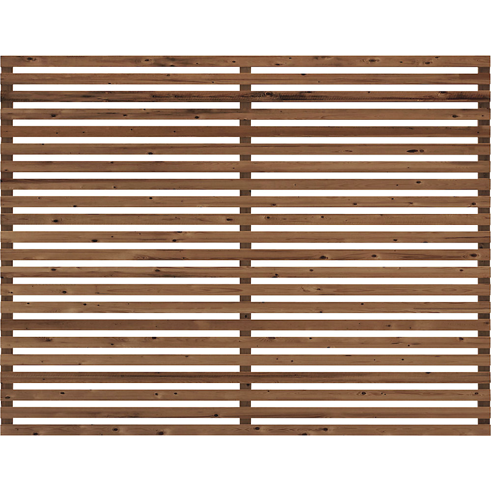 kaiserkraft Tokyo Zaun, Holz, BxH 1800 x 1400 mm, ThermoWood®